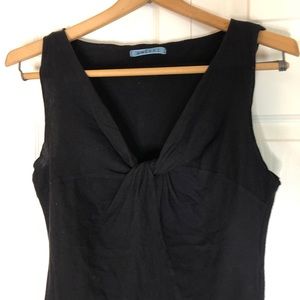 Velvet sleeveless shirt